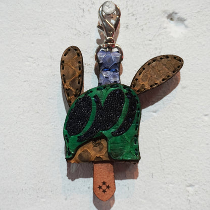 LEATHER KEY COVER - NORMAL EYES/PYTHON