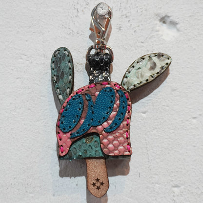 LEATHER KEY COVER - NORMAL EYES/PYTHON