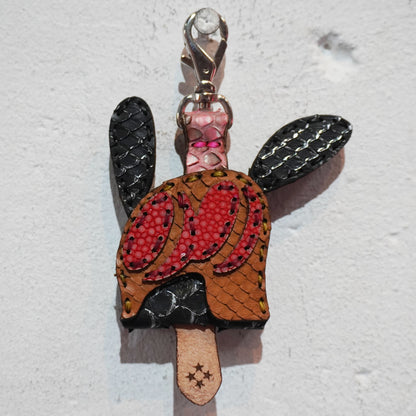 LEATHER KEY COVER - NORMAL EYES/PYTHON