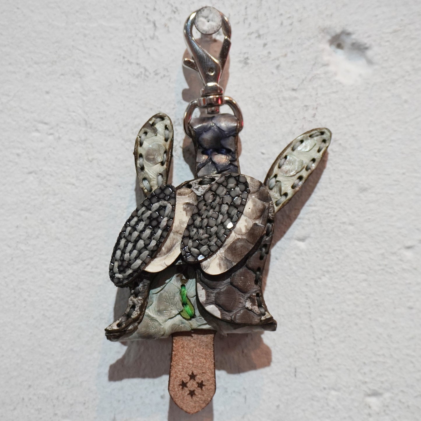 LEATHER KEY COVER - SPIRAL EYES/PYTHON