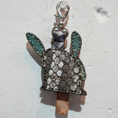 LEATHER KEY COVER - SPIRAL EYES/PYTHON