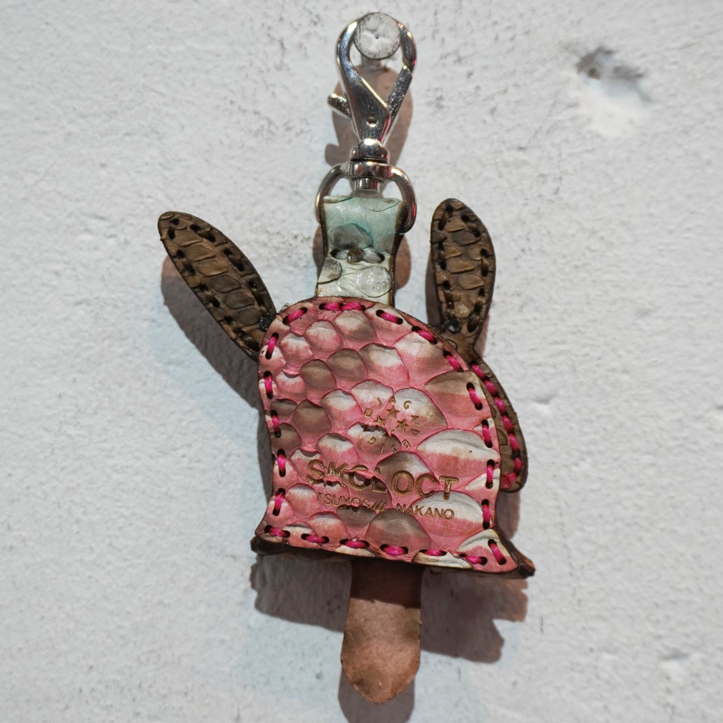 LEATHER KEY COVER - SPIRAL EYES/PYTHON