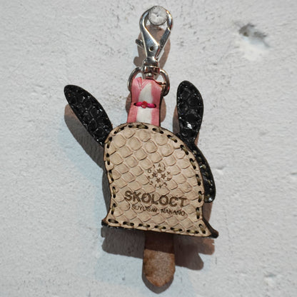 LEATHER KEY COVER - SPIRAL EYES/PYTHON