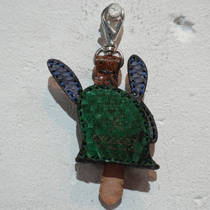 LEATHER KEY COVER - SPIRAL EYES/PYTHON