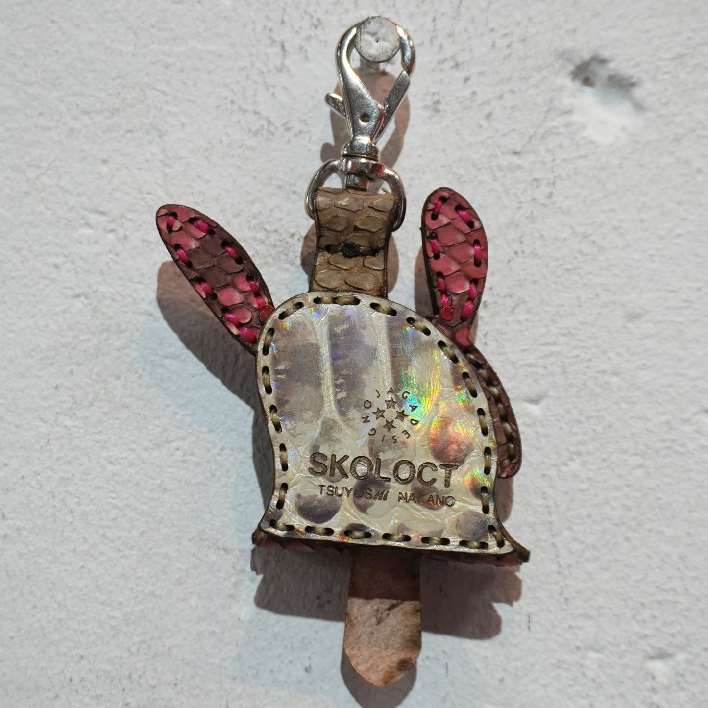 LEATHER KEY COVER - SPIRAL EYES/PYTHON