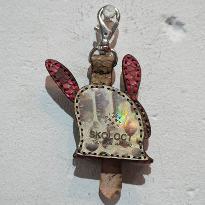 LEATHER KEY COVER - SPIRAL EYES/PYTHON