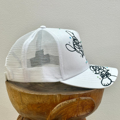SKOLOCT PAINTED MESH CAP (RHINESTONE)