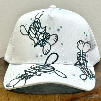 SKOLOCT PAINTED MESH CAP (RHINESTONE)