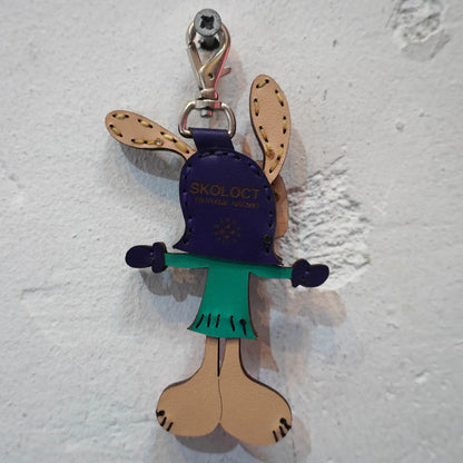 LEATHER KEYCHAIN "CROSS"