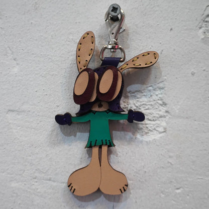 LEATHER KEYCHAIN "CROSS"