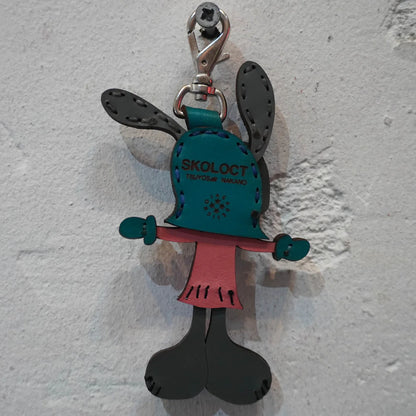 LEATHER KEYCHAIN "CROSS"