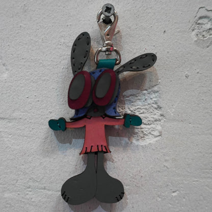 LEATHER KEYCHAIN "CROSS"