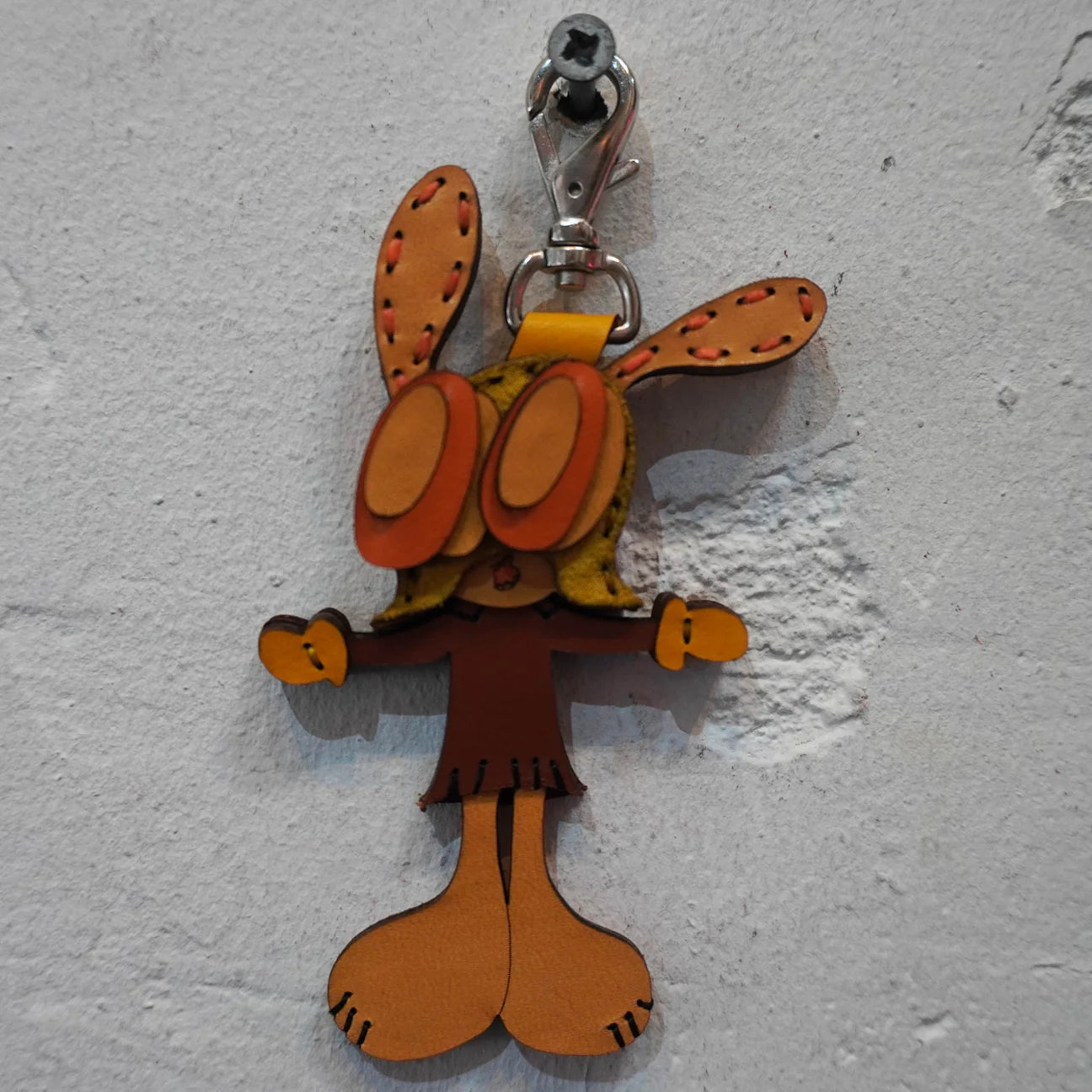 LEATHER KEYCHAIN "CROSS"