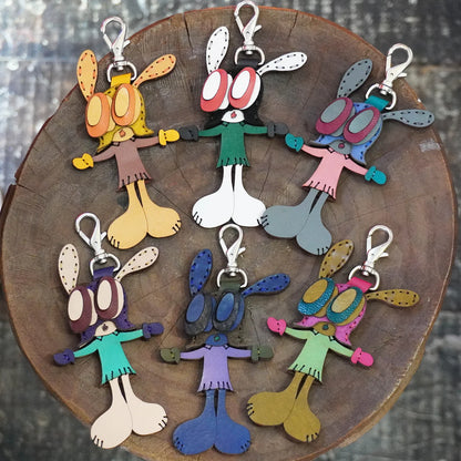 LEATHER KEYCHAIN "CROSS"