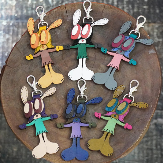 LEATHER KEYCHAIN "CROSS"