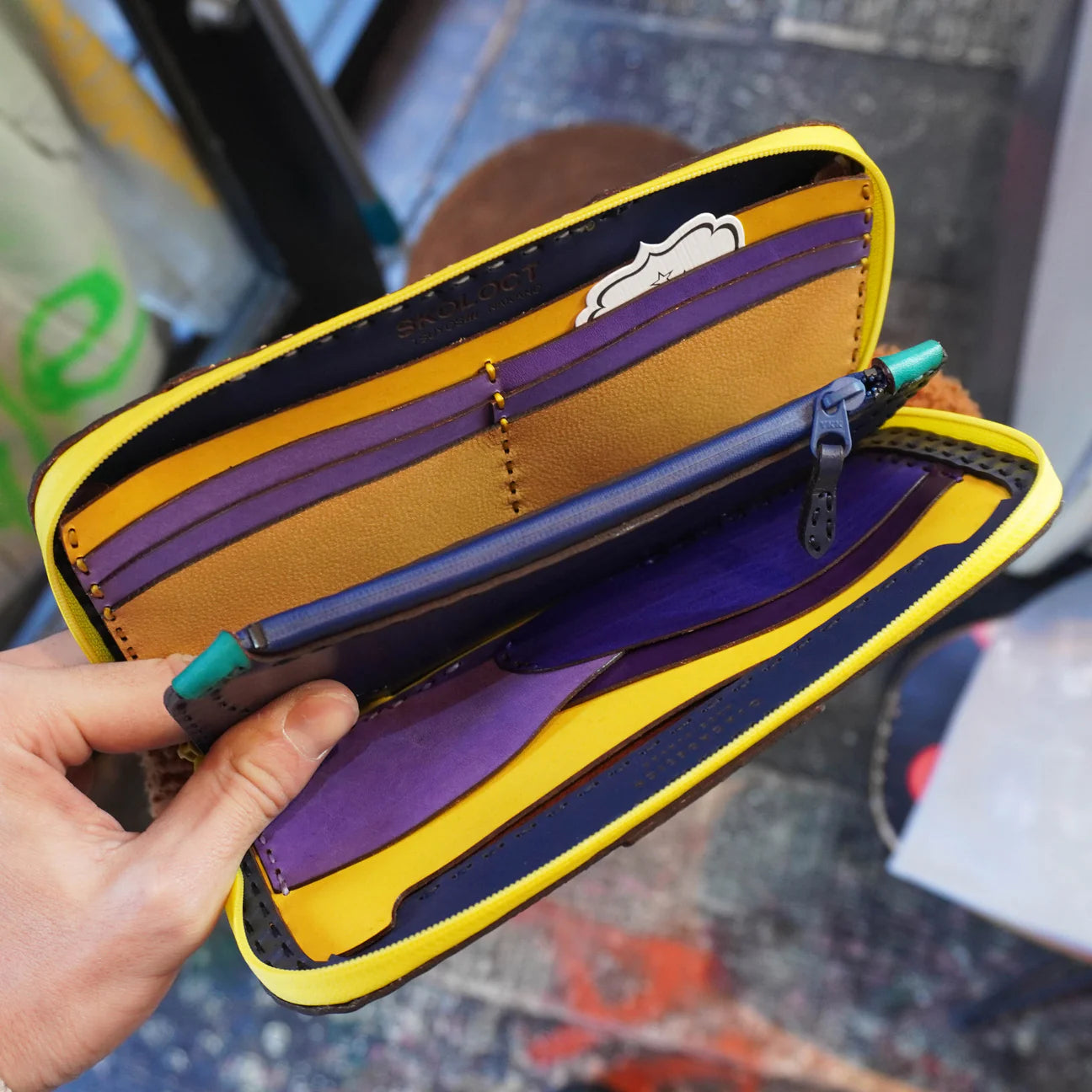 SKO LEATHER WALLET - PYTHON