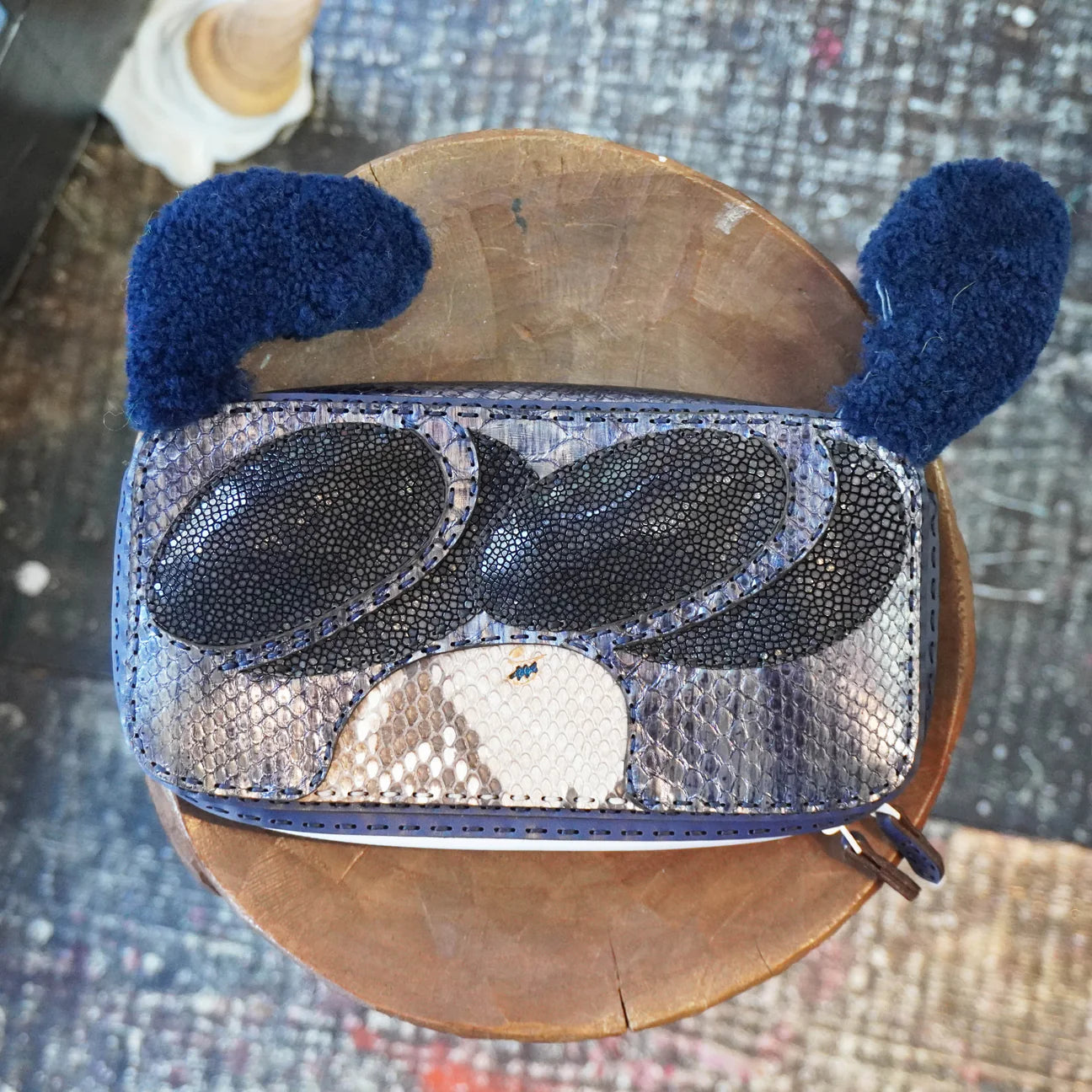 SKO BIG LEATHER WALLET - PYTHON