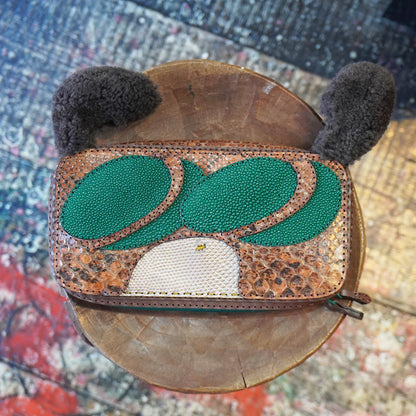 SKO BIG LEATHER WALLET - PYTHON