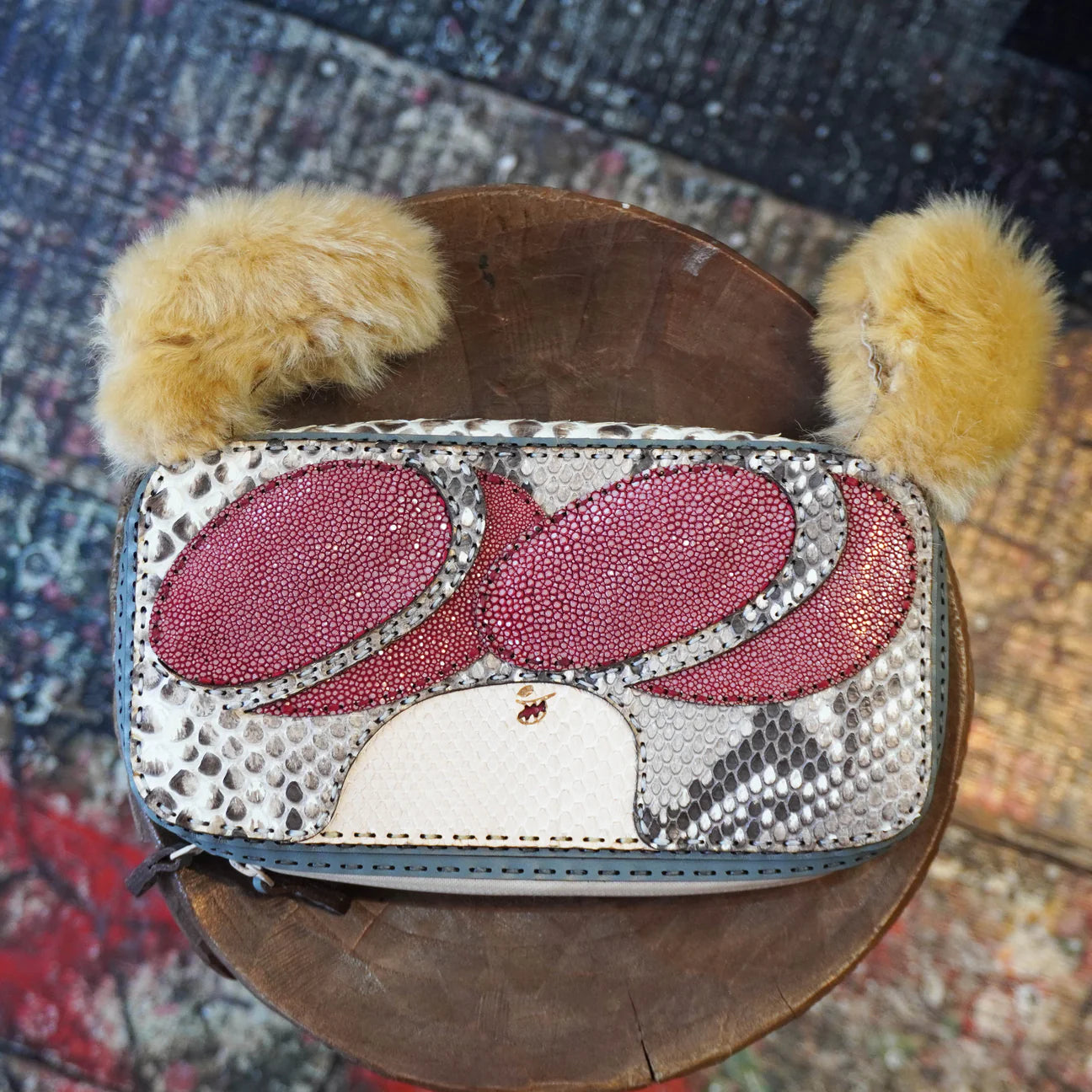 SKO BIG LEATHER WALLET - PYTHON