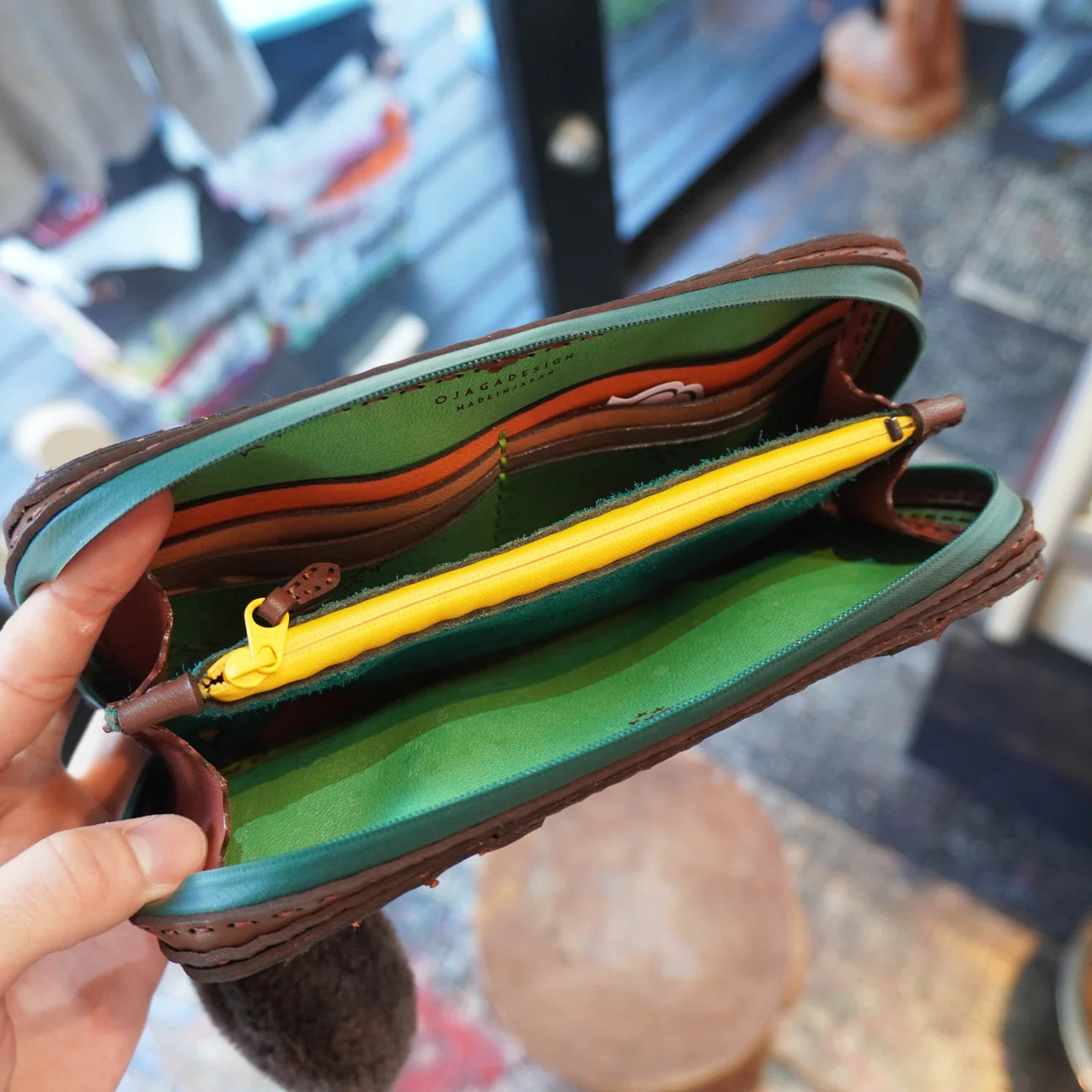 SKO BIG LEATHER WALLET - PYTHON