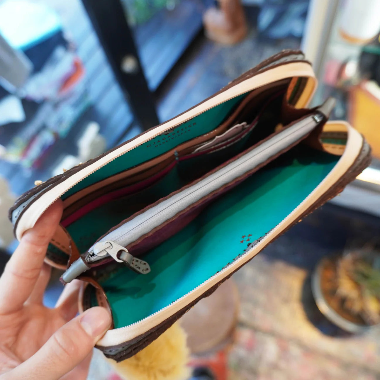 SKO BIG LEATHER WALLET - PYTHON