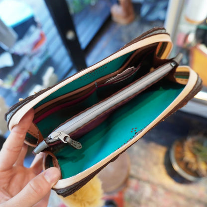 SKO BIG LEATHER WALLET - PYTHON
