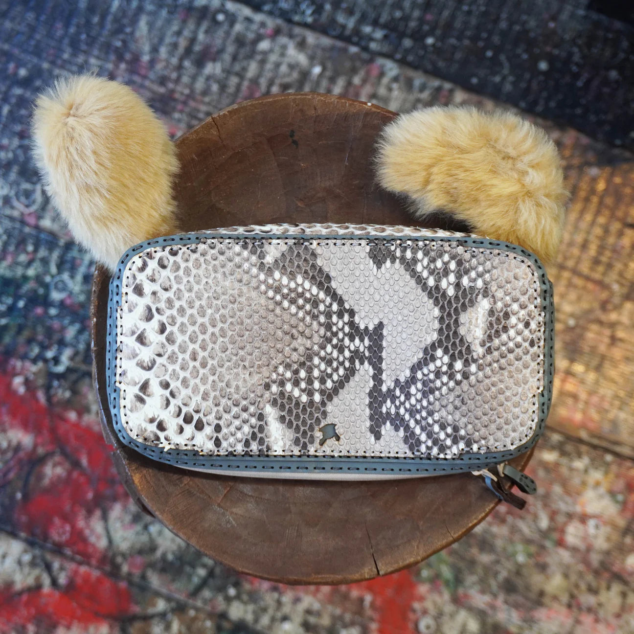SKO BIG LEATHER WALLET - PYTHON
