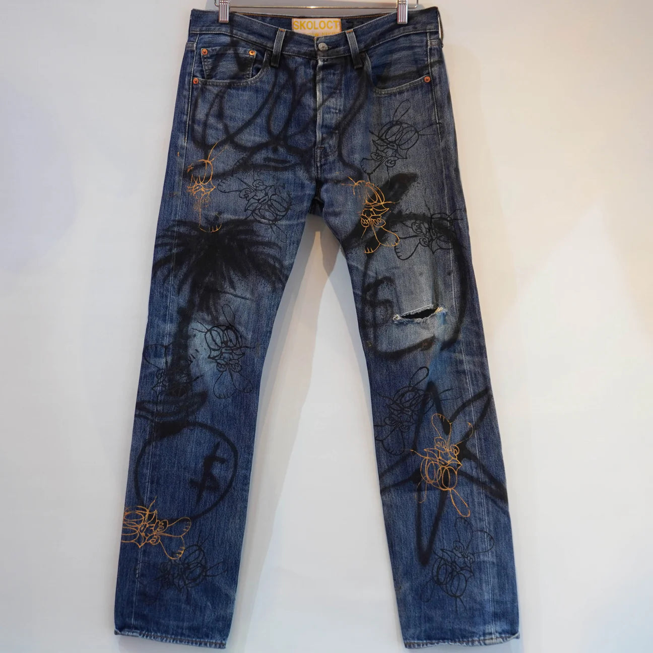SKOLOCT PAINTED JEANS - 32