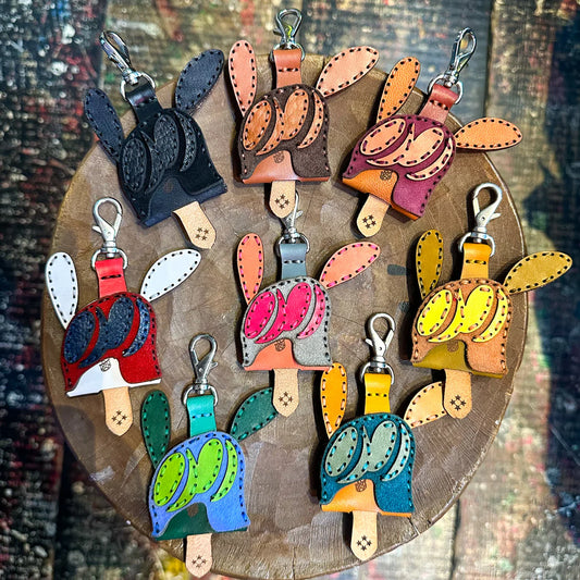 LEATHER KEY COVER - NORMAL EYES
