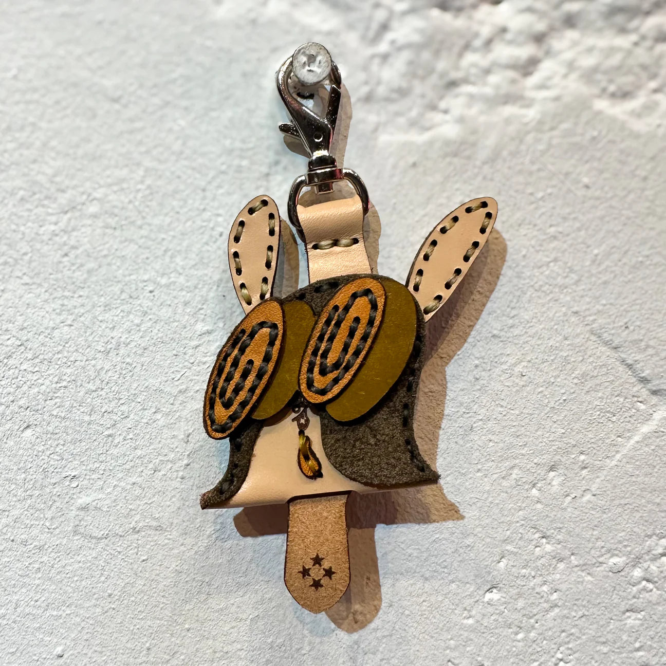 LEATHER KEY COVER - SPIRAL EYES