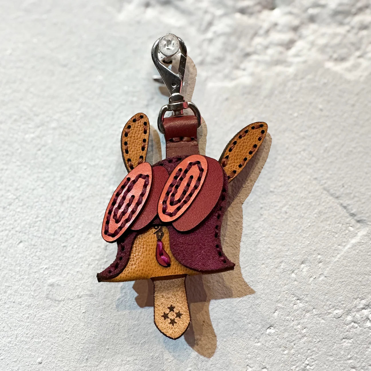 LEATHER KEY COVER - SPIRAL EYES