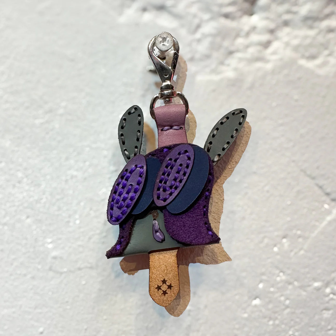 LEATHER KEY COVER - SPIRAL EYES