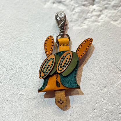 LEATHER KEY COVER - SPIRAL EYES