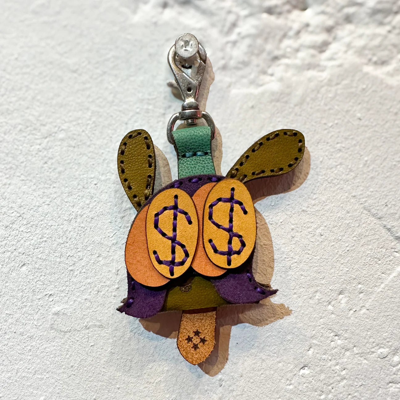 LEATHER KEY COVER - DOLLAR EYES