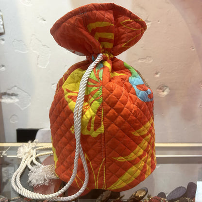 SKOLOCT MONEY BAG - HIBISCUS (GOLD)