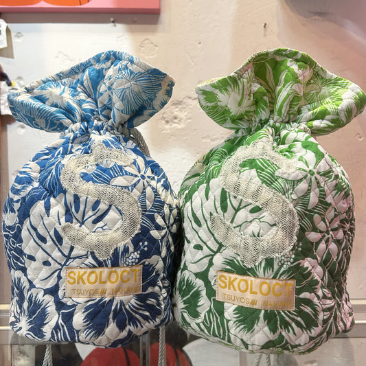 SKOLOCT MONEY BAG - HIBISCUS (WHITE)