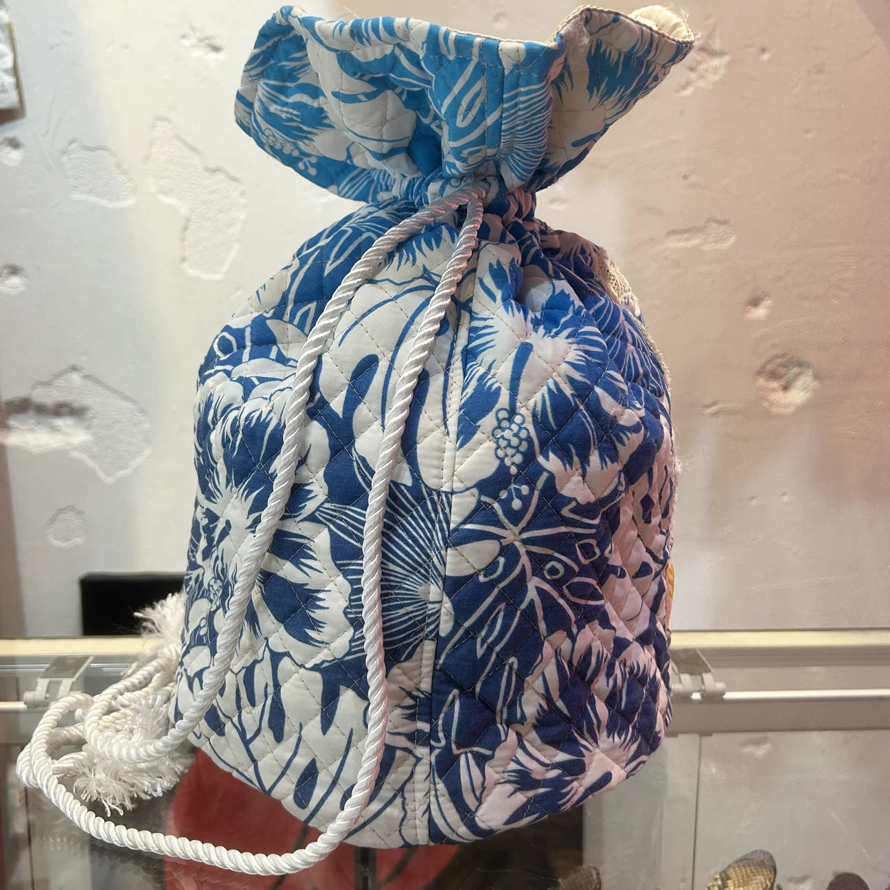 SKOLOCT MONEY BAG - HIBISCUS (WHITE)