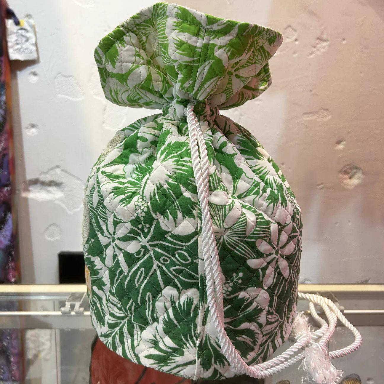SKOLOCT MONEY BAG - HIBISCUS (WHITE)