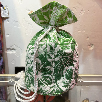 SKOLOCT MONEY BAG - HIBISCUS (WHITE)