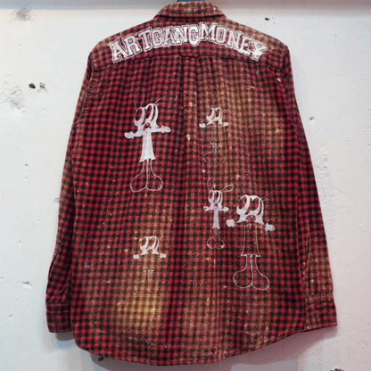 SKOLOCT DYED PRINTED FLANNEL SHIRT