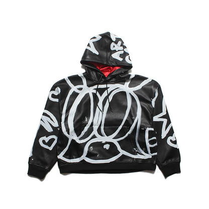 LEATHER SKO HOODIE - M