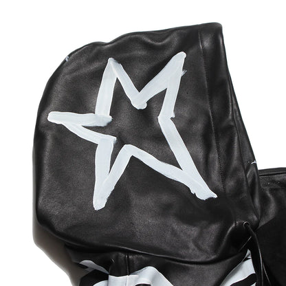 LEATHER SKO HOODIE - M
