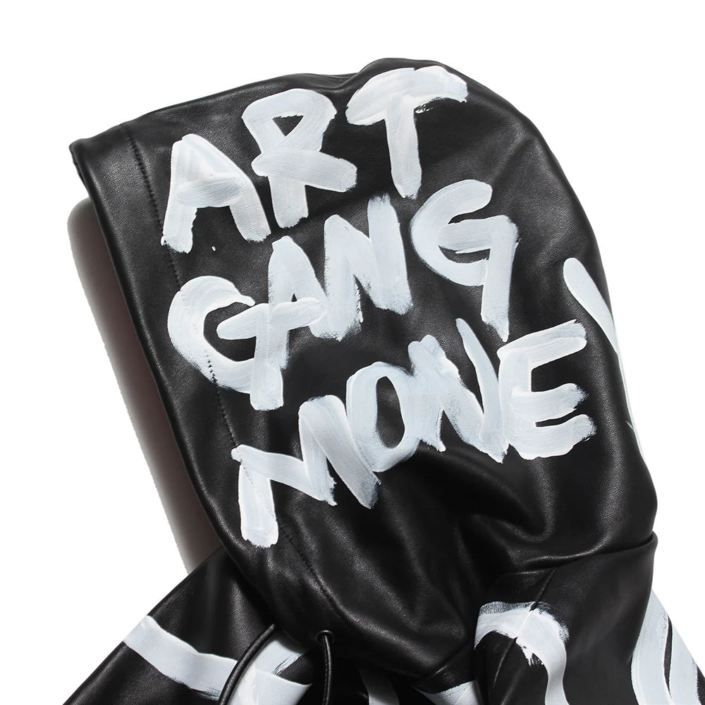 LEATHER SKO HOODIE - M