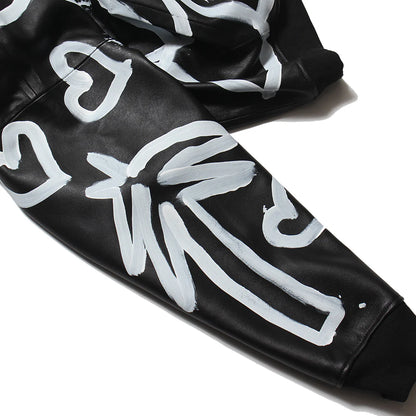 LEATHER SKO HOODIE - M